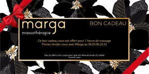 Bon cadeau de Noël pour un massage à Paris